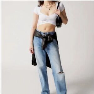 Urban Outfitters Out From Under Seamless Ruched Cropped Top M/L